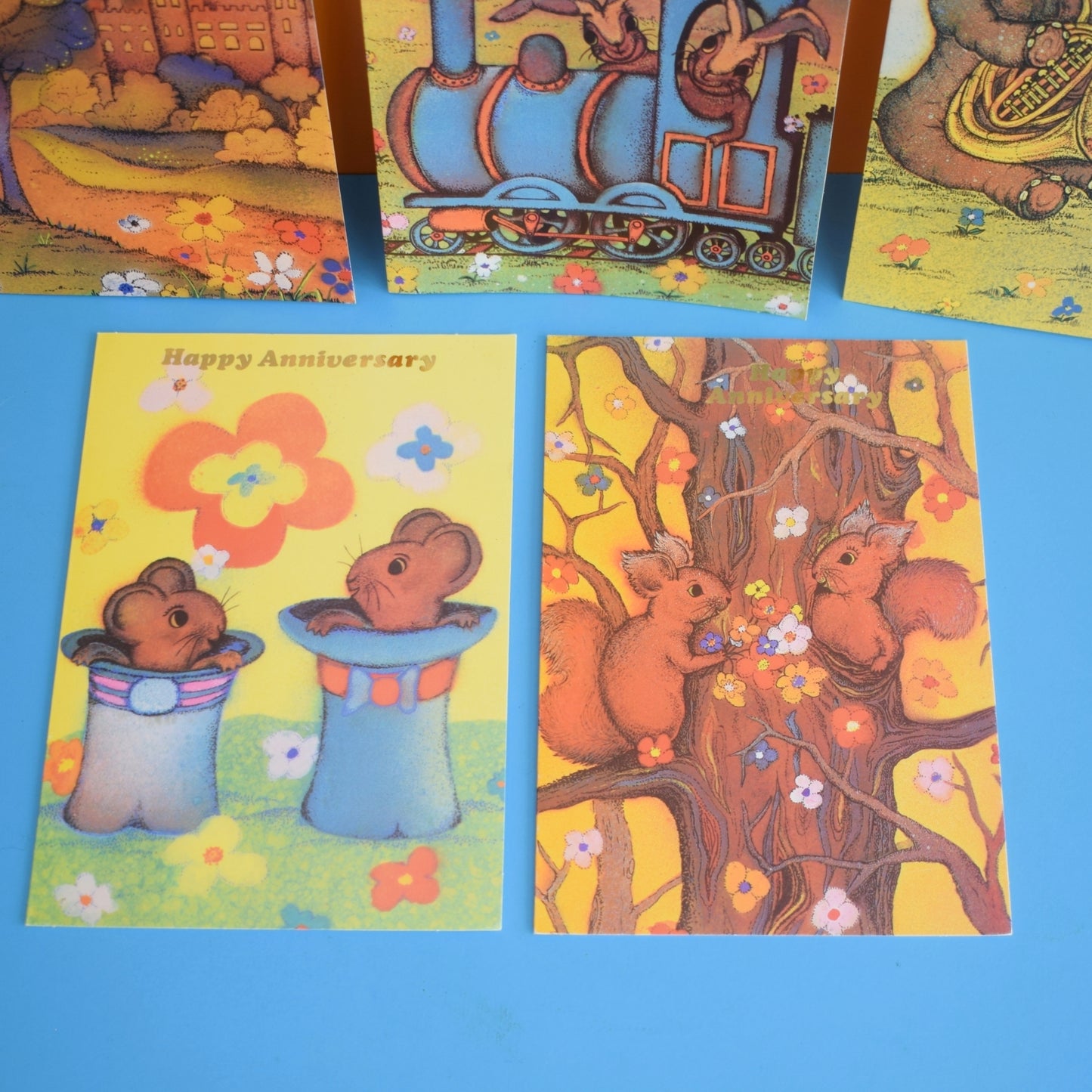 Vintage 1970s Greeting Cards - by Andy Gage x5 by Vintage