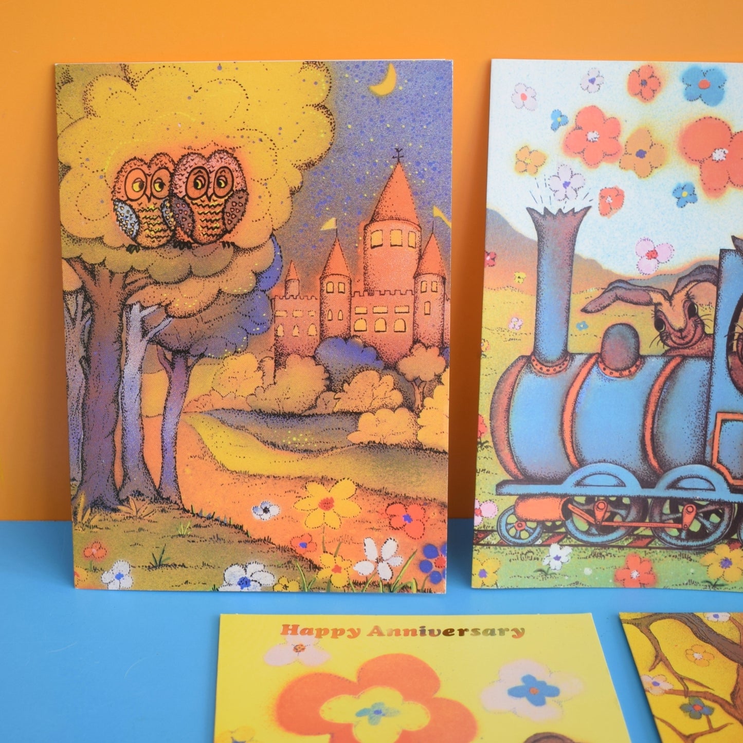 Vintage 1970s Greeting Cards - by Andy Gage x5 by Vintage