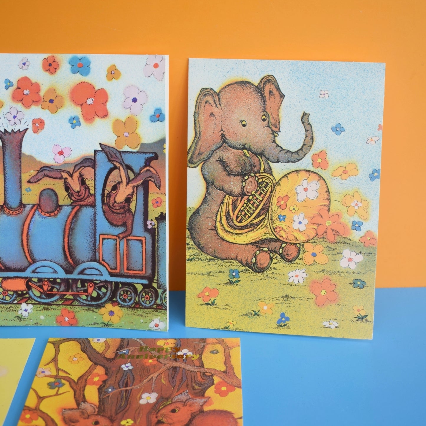 Vintage 1970s Greeting Cards - by Andy Gage x5 by Vintage
