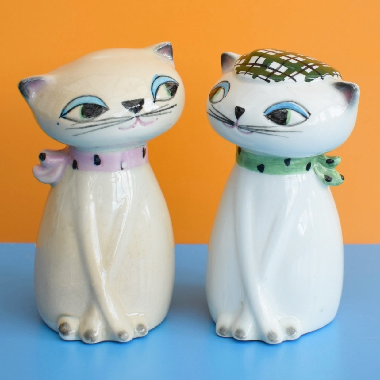 Vintage 1960s Holt Howard Style - Cat Salt & Pepper Set
