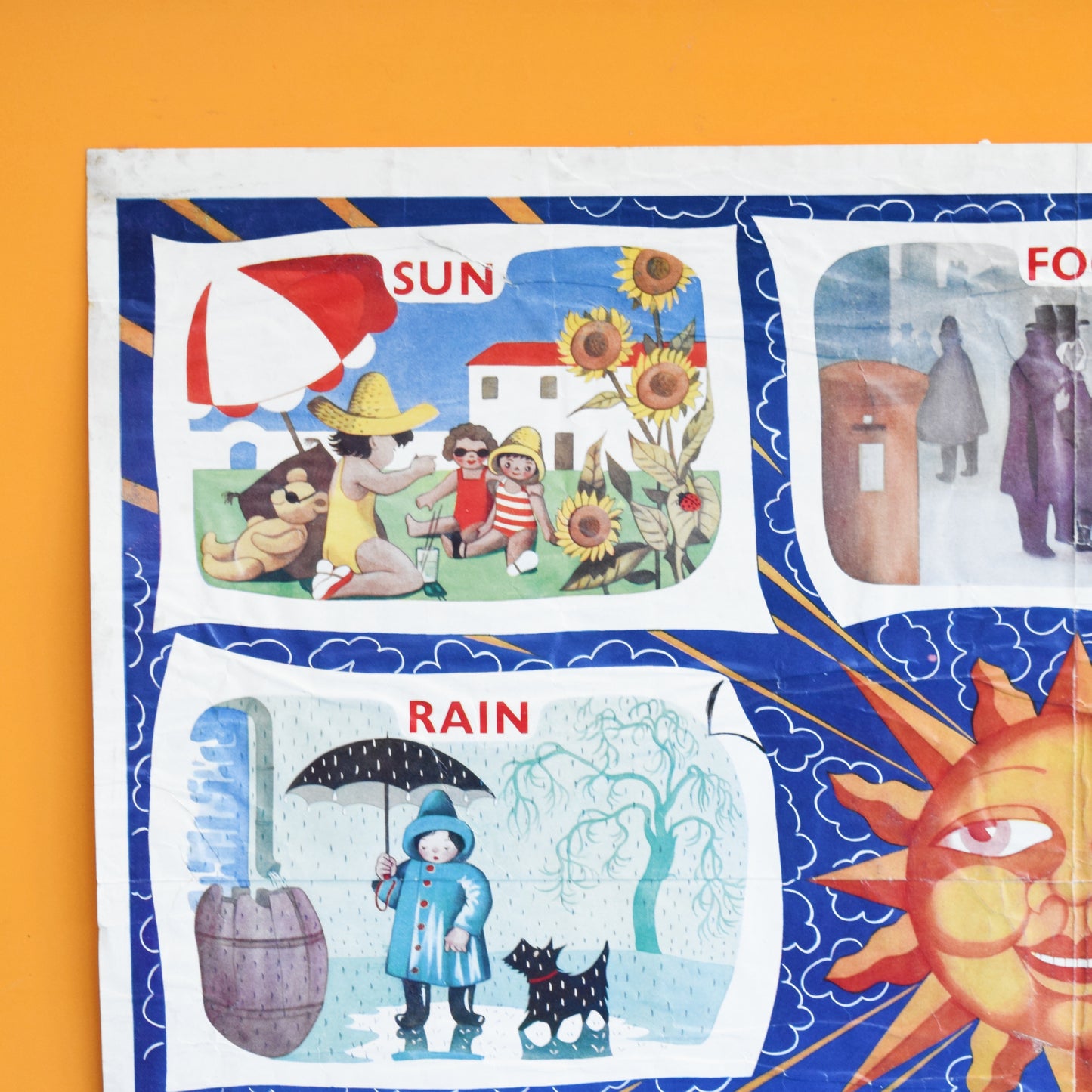 Vintage 1950s Large Graphic Child Education Poster - Monique Partridge