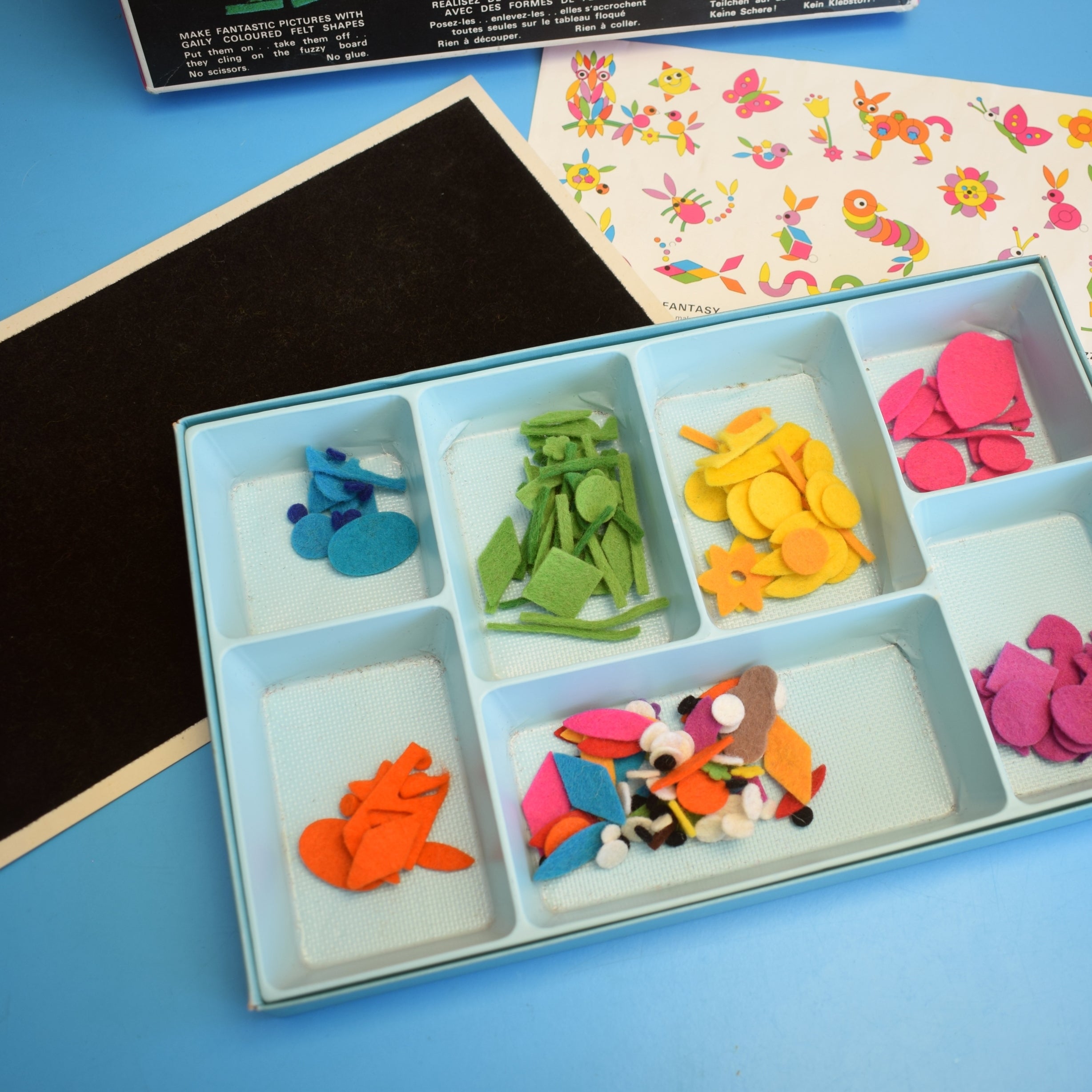 Vintage 1970s Fuzzy Felt Sets Fantasy And Fairytales – Pineapple Retro