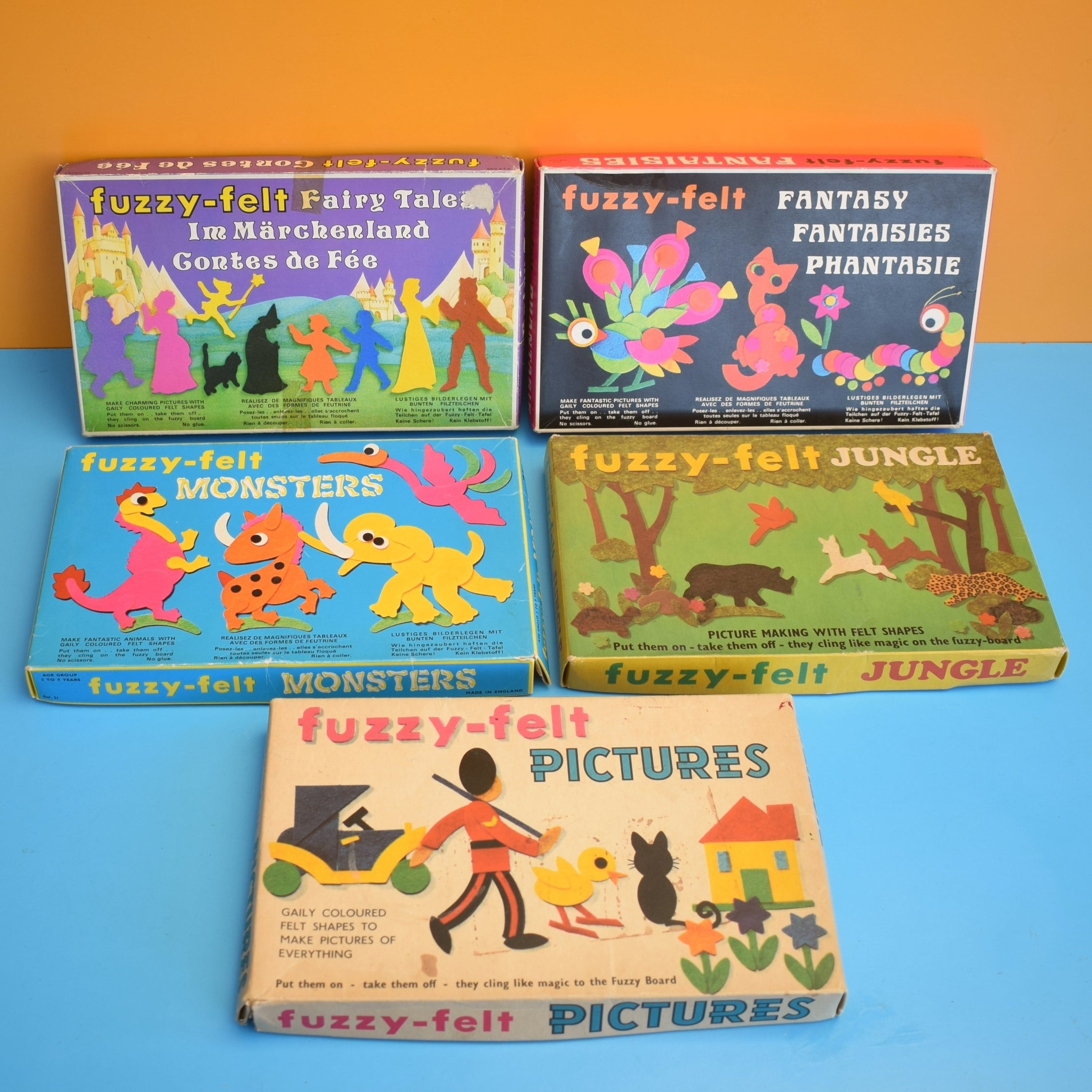 トールペイント作品　FAIRY TALES Vintage 1970s Fuzzy Felt Sets Fantasy And Fairytales – Pineapple Retro