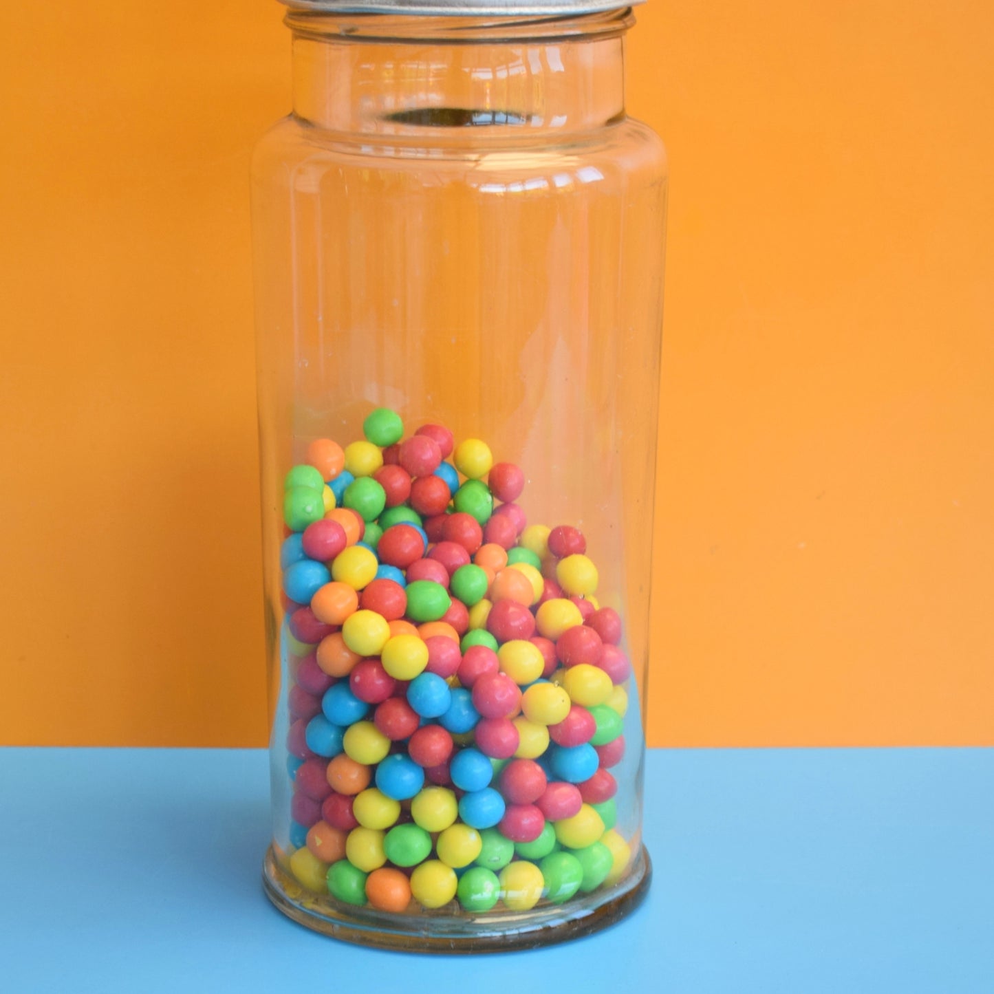 Vintage 1960s Glass Sweet Shop Jar - Tucketts Plymouth Confectionery