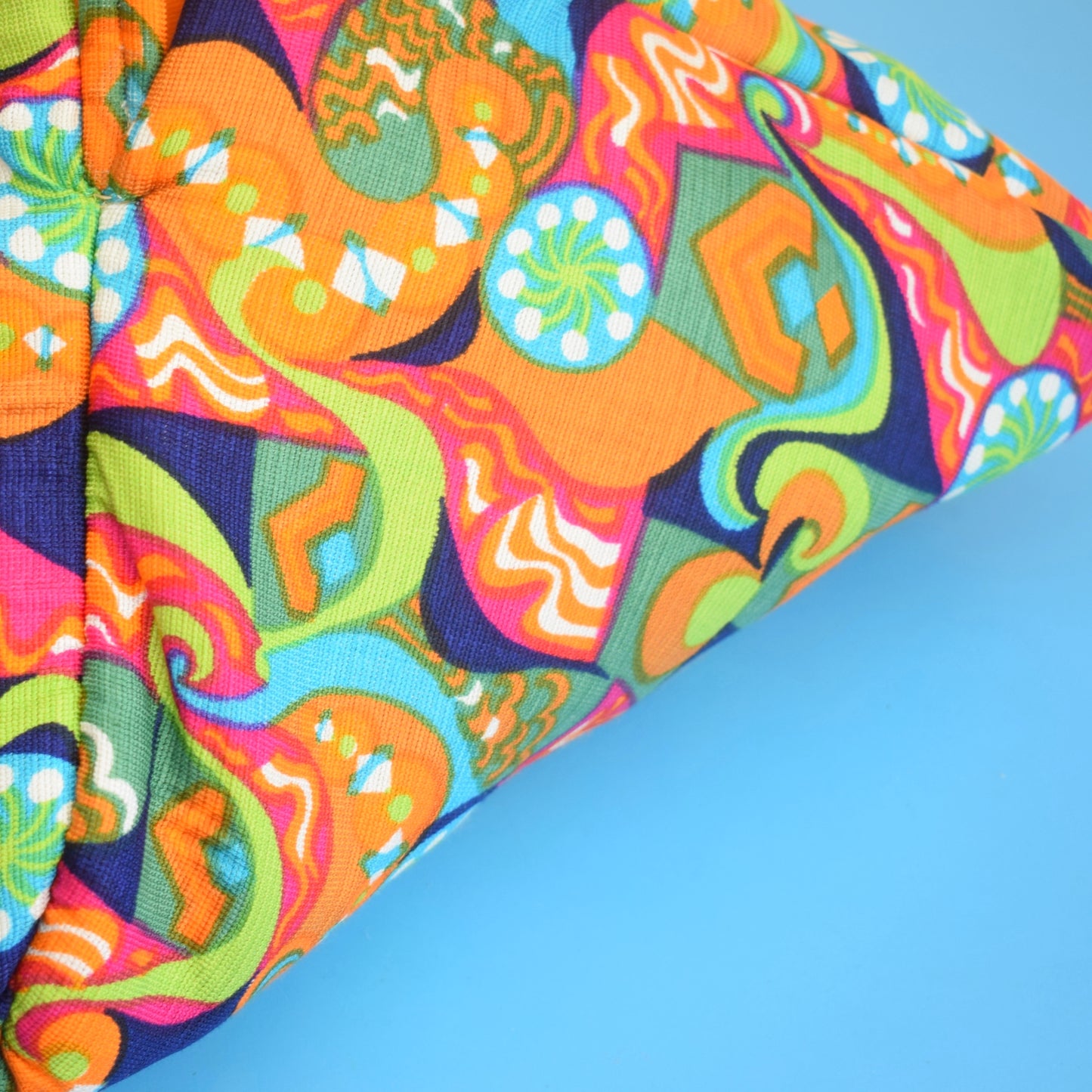Vintage 1960s Beach Bag - Psychedelic Colours - Amazing by Pineapple Retro