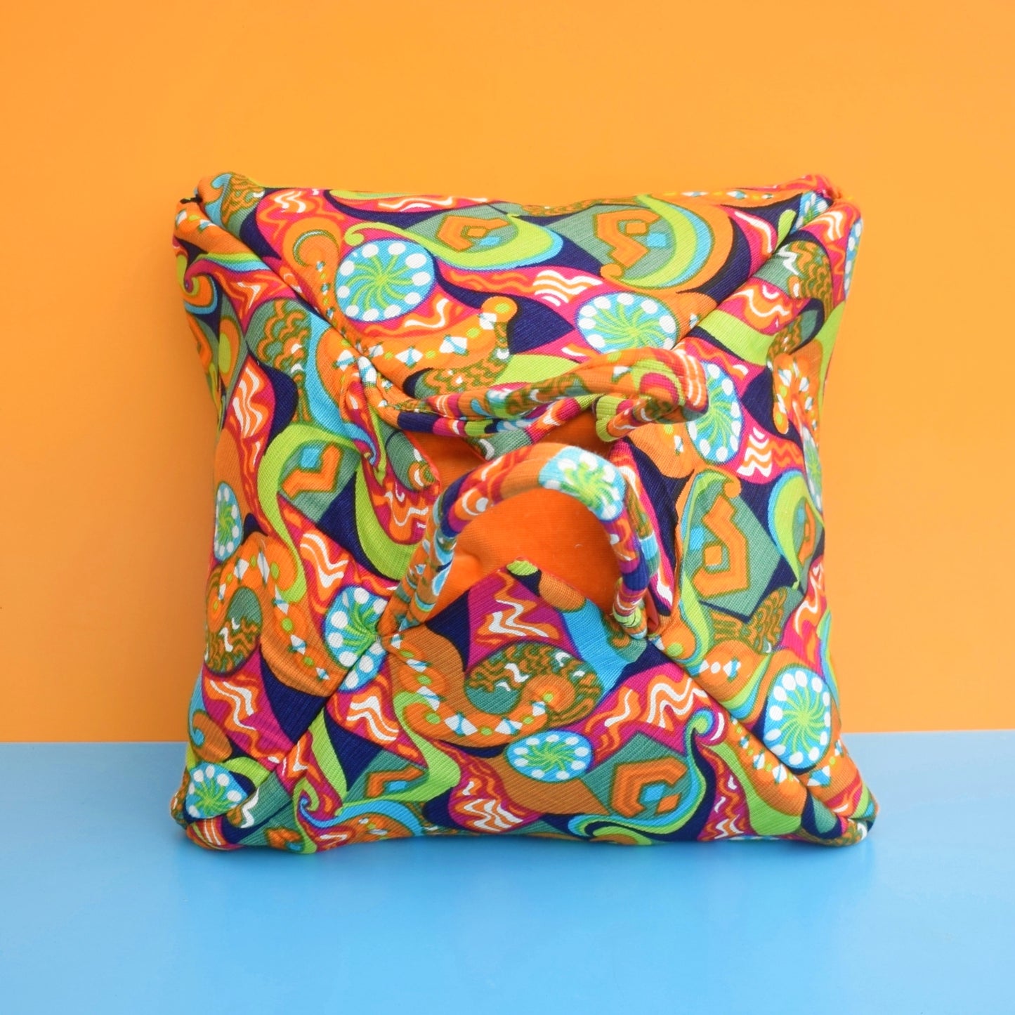 Vintage 1960s Beach Bag - Psychedelic Colours - Amazing by Pineapple Retro