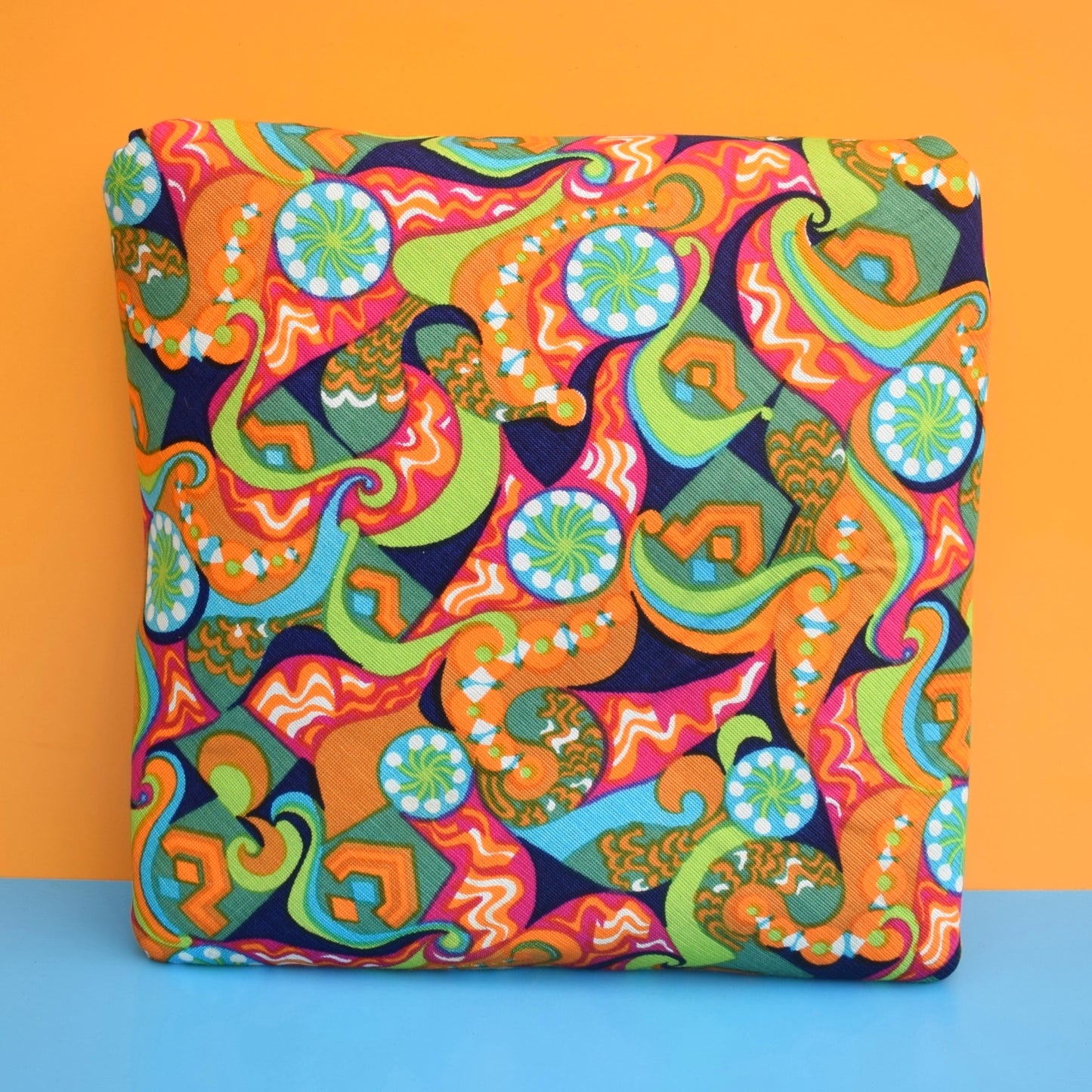 Vintage 1960s Beach Bag - Psychedelic Colours - Amazing by Pineapple Retro