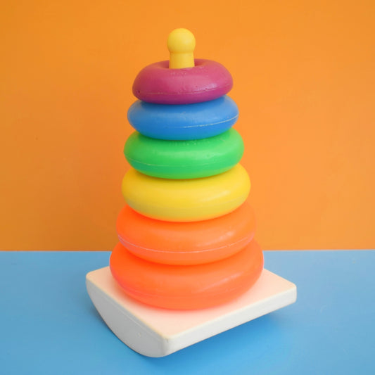 Vintage 1970s Fisher Price Stacking Rings- Rainbow .