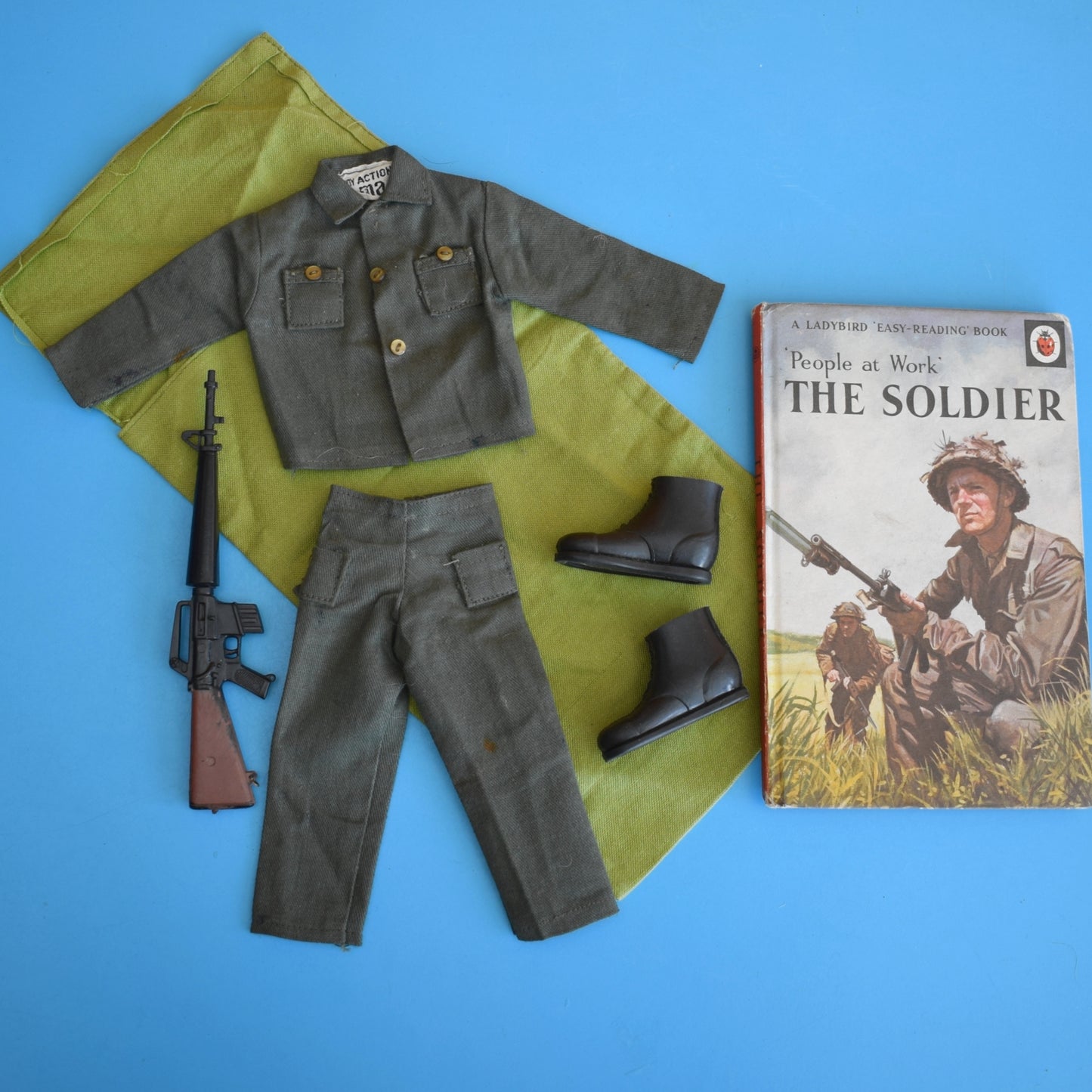 Vintage 1970s Action Man Army Kit/ Special Op Sleeping Bag