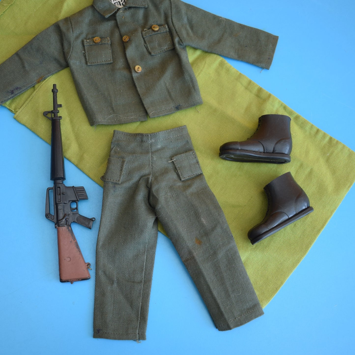 Vintage 1970s Action Man Army Kit/ Special Op Sleeping Bag