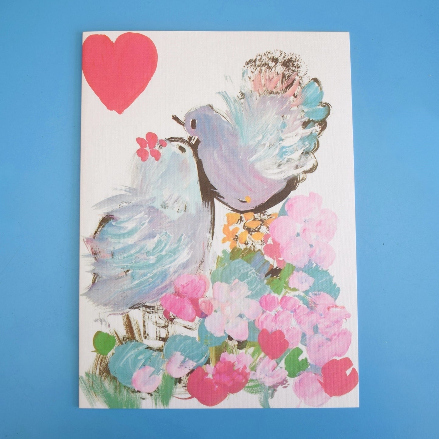 Vintage 1970s Large Greeting Card - by Marion - Sweethearts