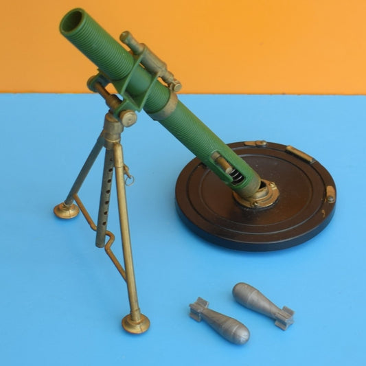 Vintage 1970s Action Man Mortar Gun & Shells