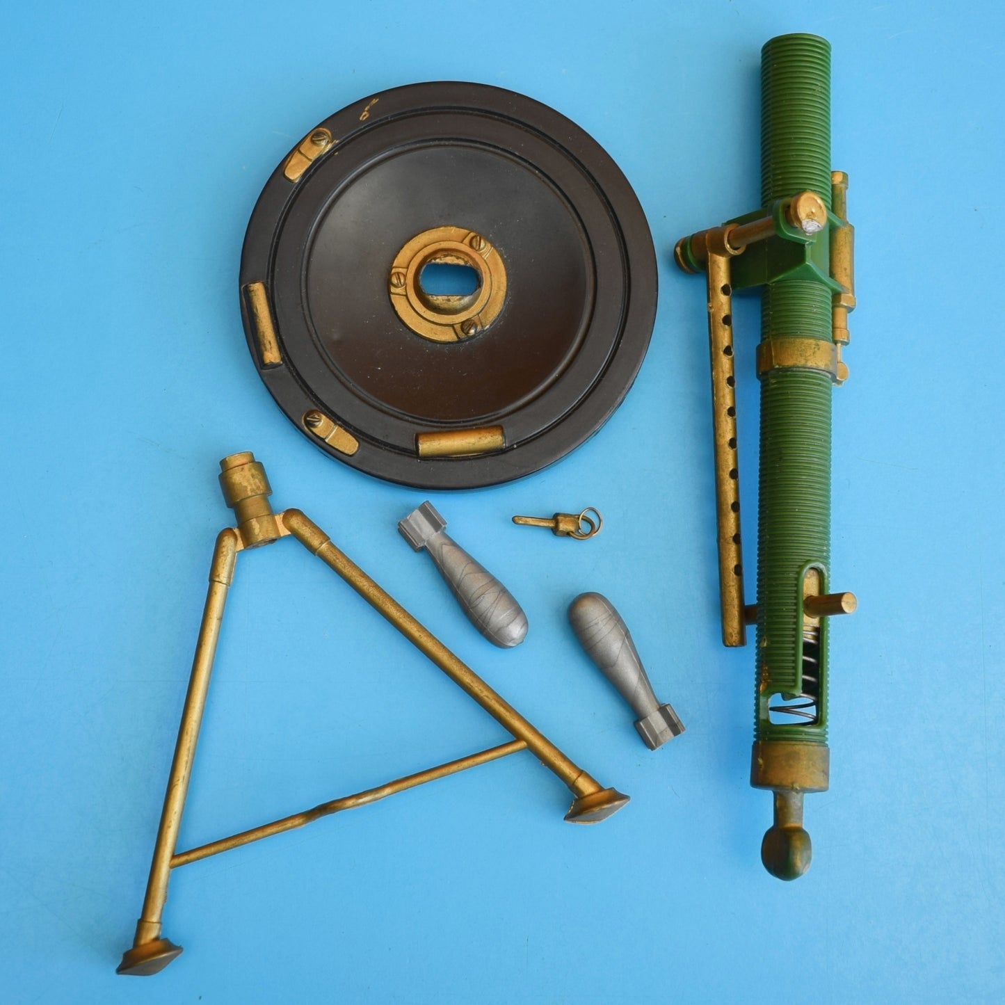 Vintage 1970s Action Man Mortar Gun & Shells