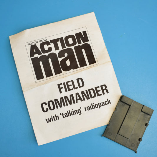 Vintage 1970s Action Man Field Commander Talking Radio Pack Leaflet