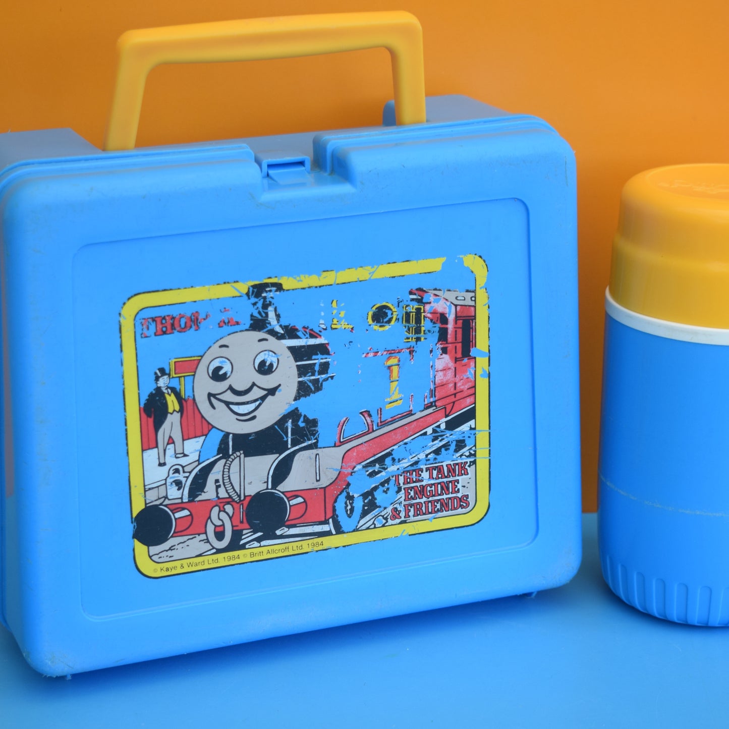 Vintage 1980s Bluebird Lunchbox / Flask- Thomas The Tank Engine by Pineapple Retro
