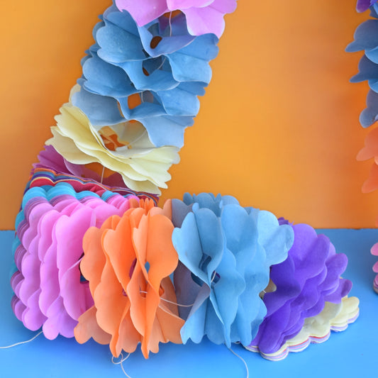 Vintage 1950s Honeycomb Paper Garlands