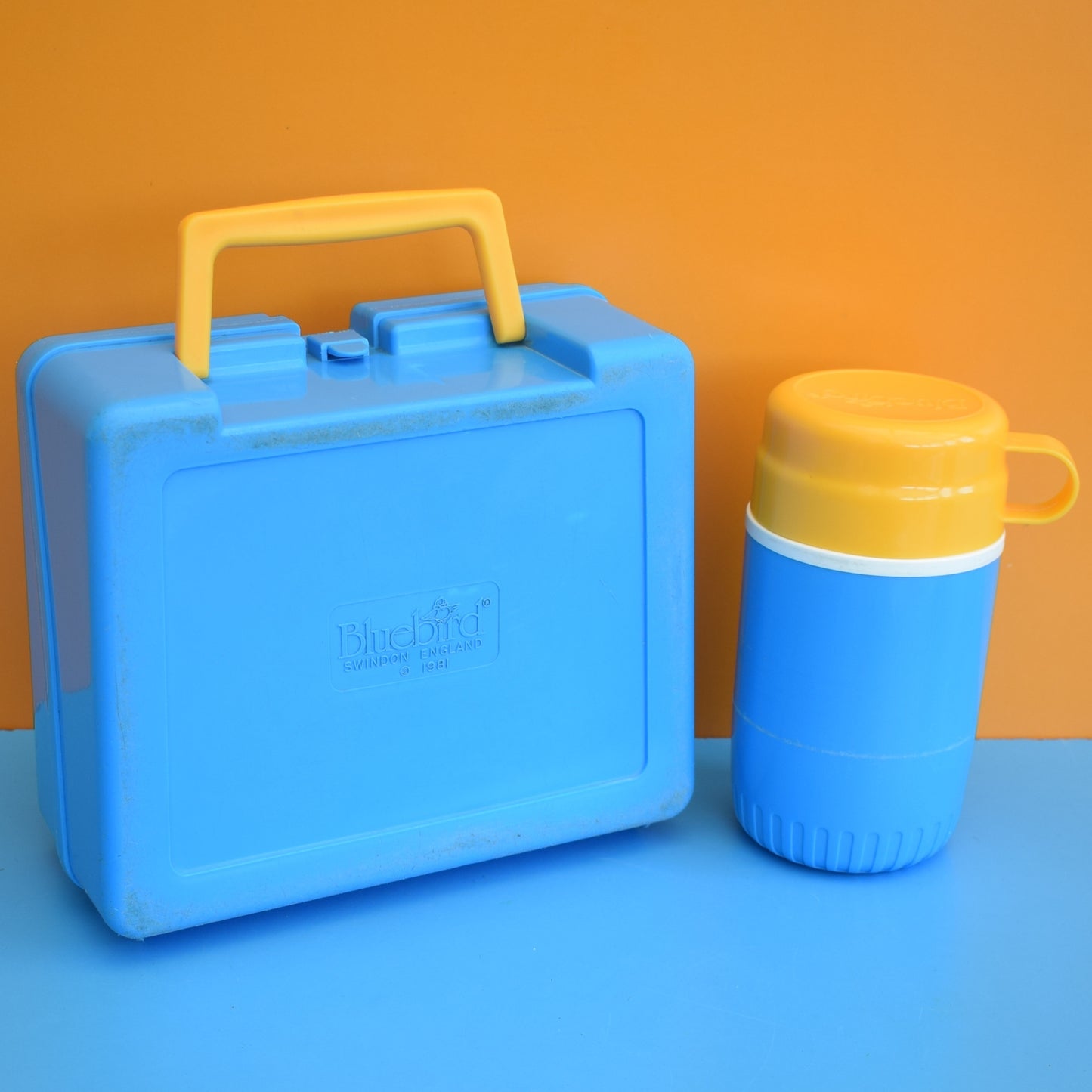 Vintage 1980s Bluebird Lunchbox / Flask- Thomas The Tank Engine by Pineapple Retro