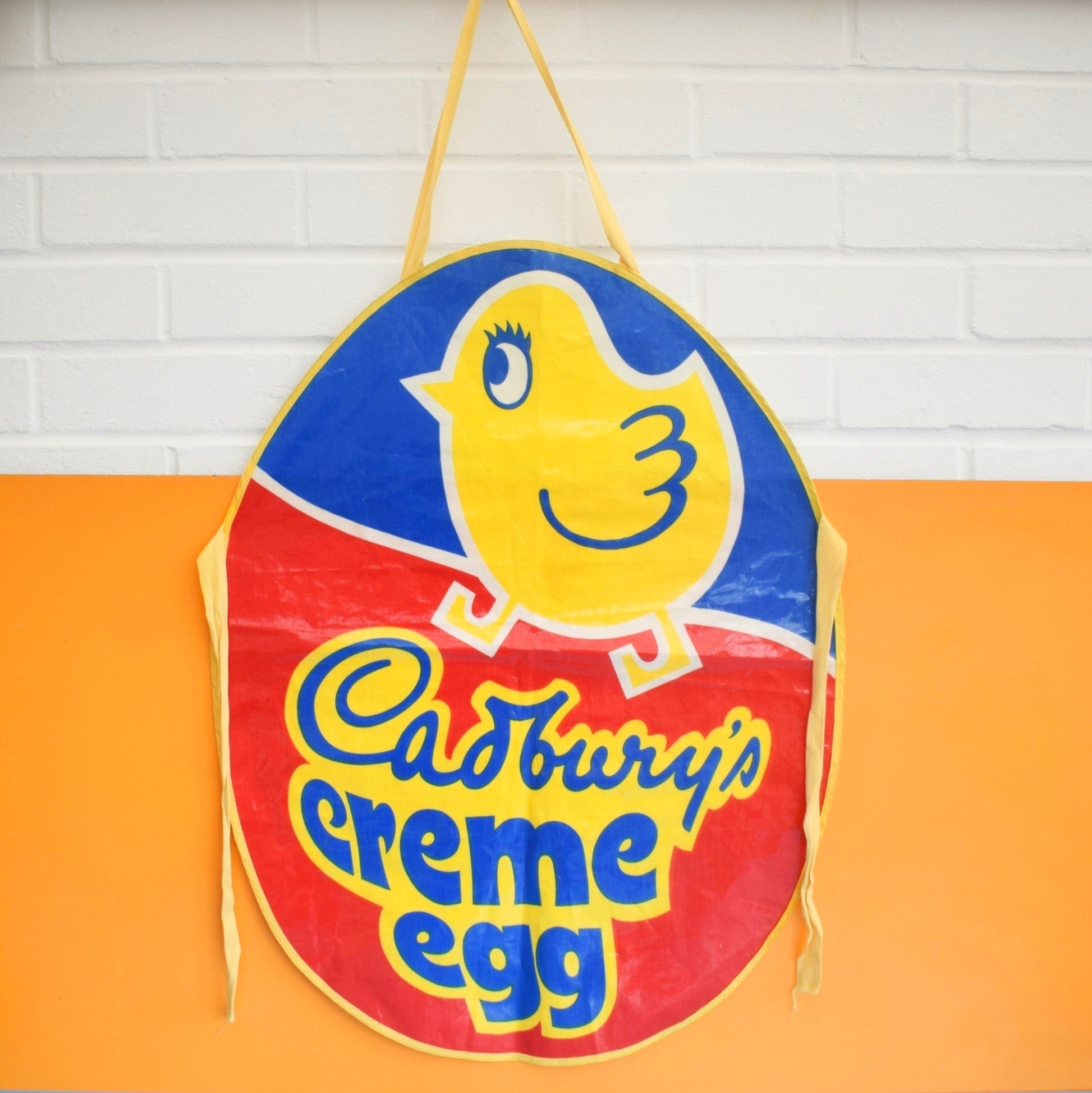 Vintage 1980s PVC Apron - Cadburys Creme Egg Advertising by Pineapple Retro