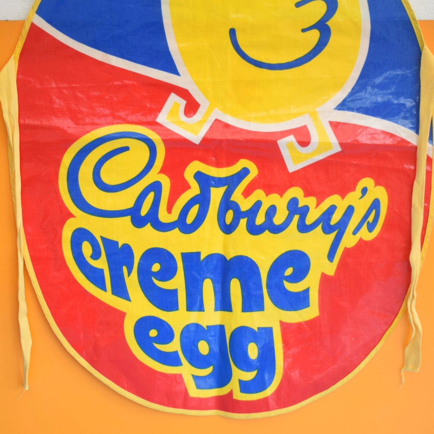 Vintage 1980s PVC Apron - Cadburys Creme Egg Advertising by Pineapple Retro