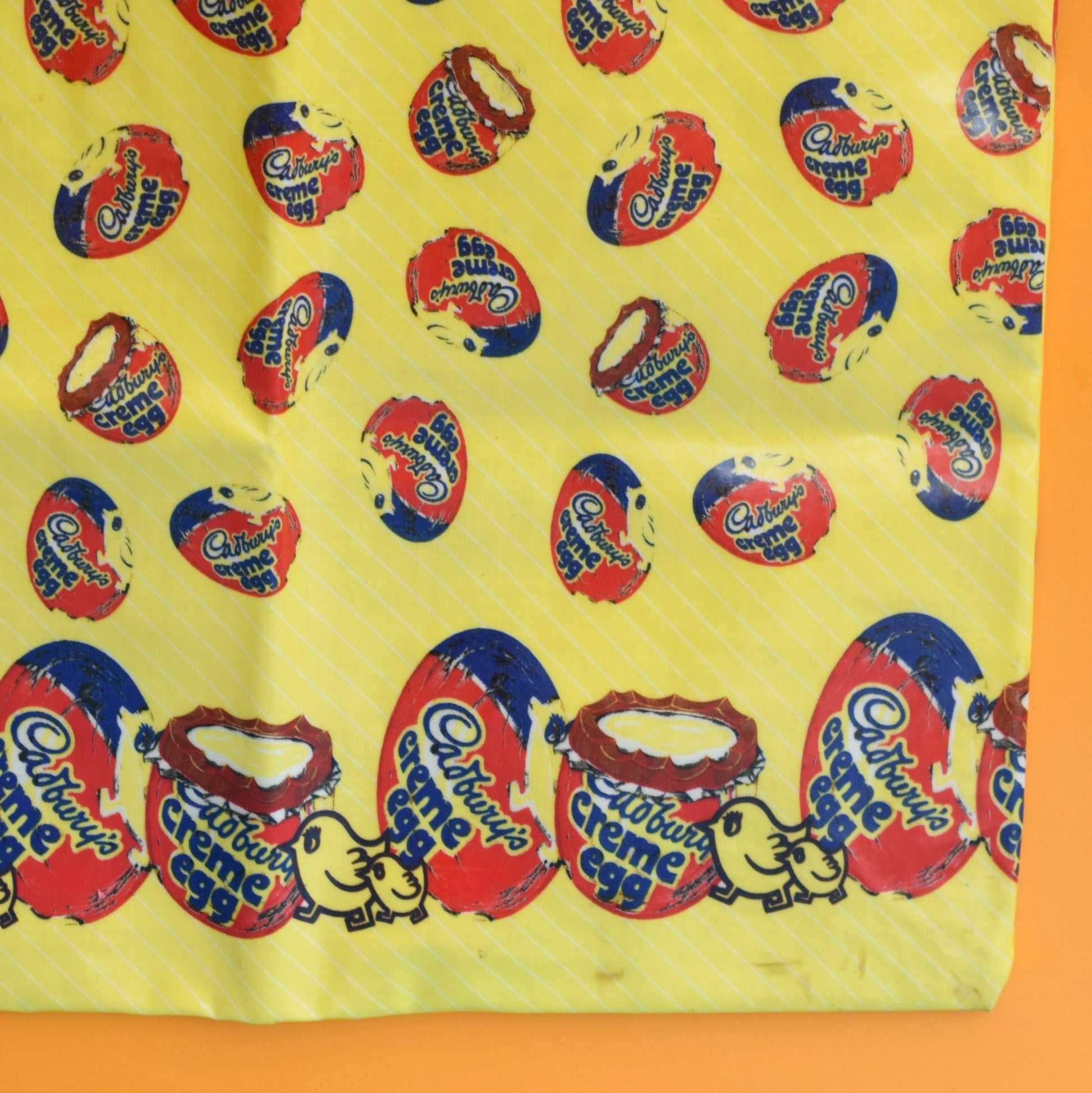 Vintage 1980s PVC Shopper Bag - Cadburys Creme Egg Advertising . by Pineapple Retro