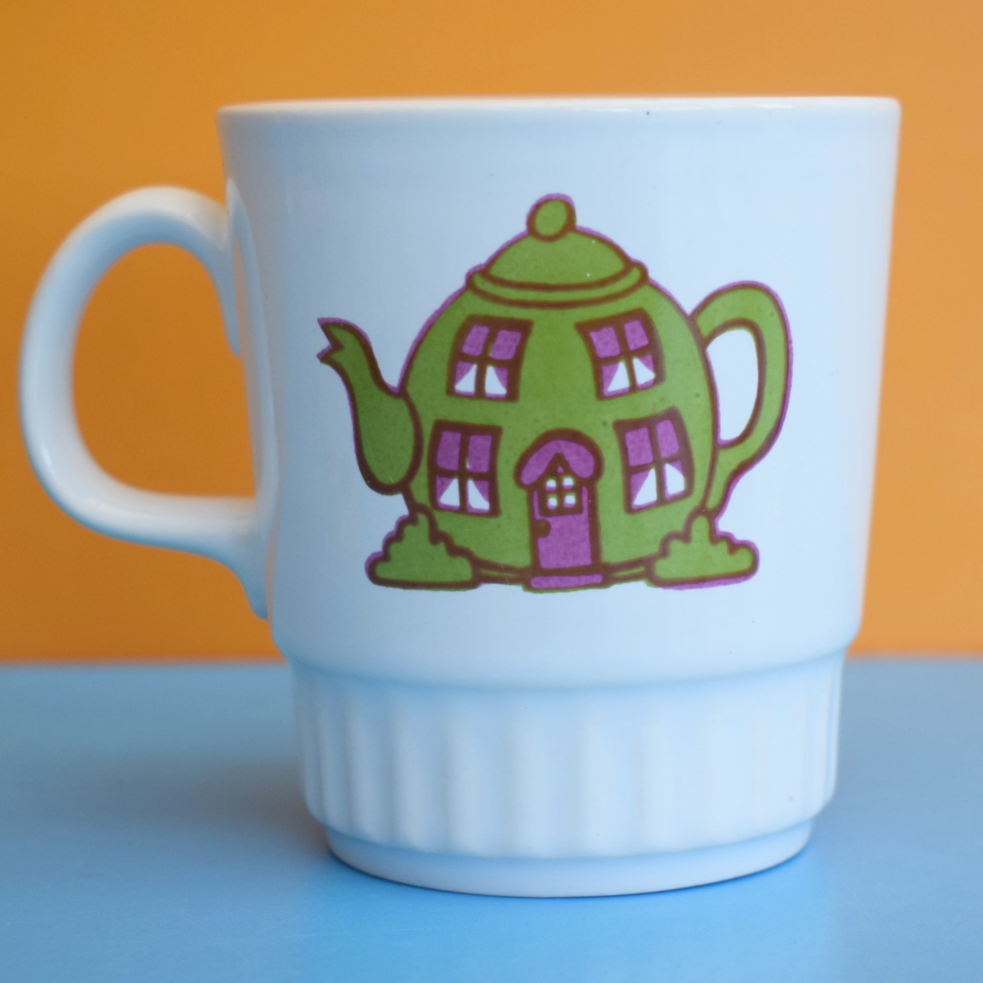 Vintage 1970s Mr Men Mug - Mr Funny by Pineapple Retro