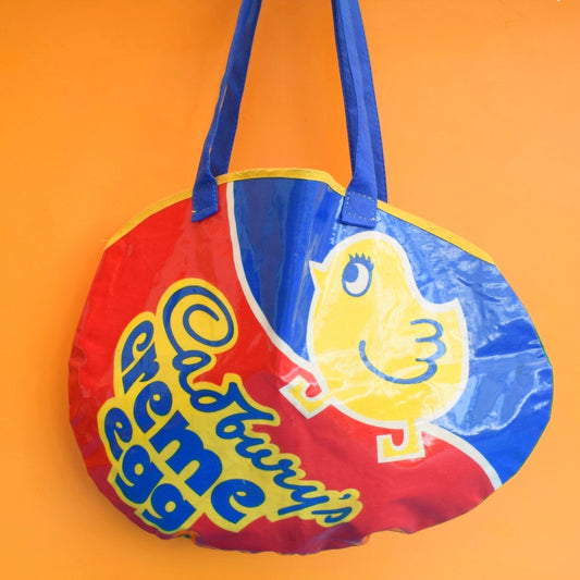 Vintage 1980s PVC Shoulder Bag - Cadburys Creme Egg Advertising .