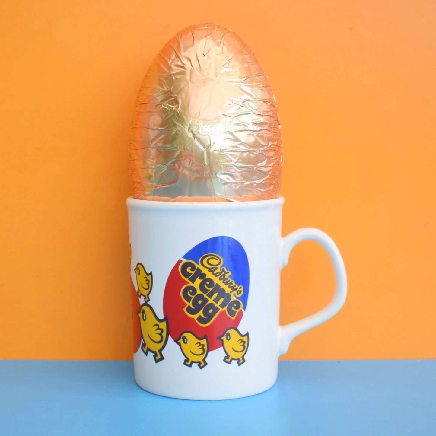 Vintage 1980s Kilncraft Staffordshire Mug - Cadbury's Creme Egg Advertising by Vintage