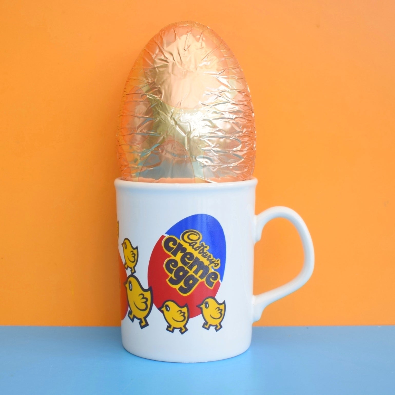 Vintage 1980s Kilncraft Staffordshire Mug - Cadbury's Creme Egg Advertising by Vintage