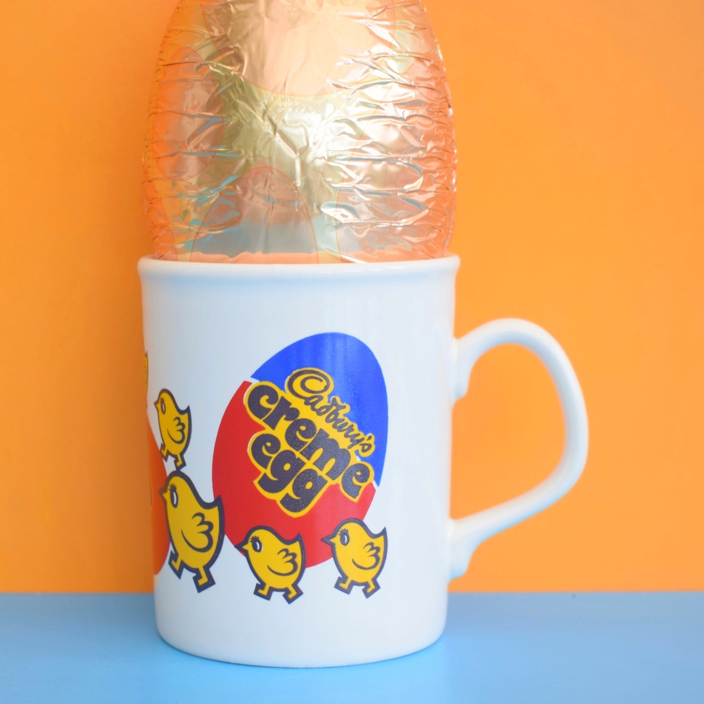 Vintage 1980s Kilncraft Staffordshire Mug - Cadbury's Creme Egg Advertising by Vintage
