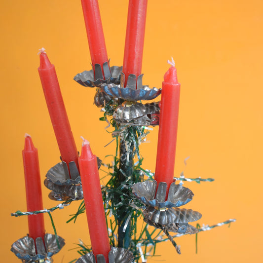 Vintage 1960s Christmas Tree Candle Clips x6