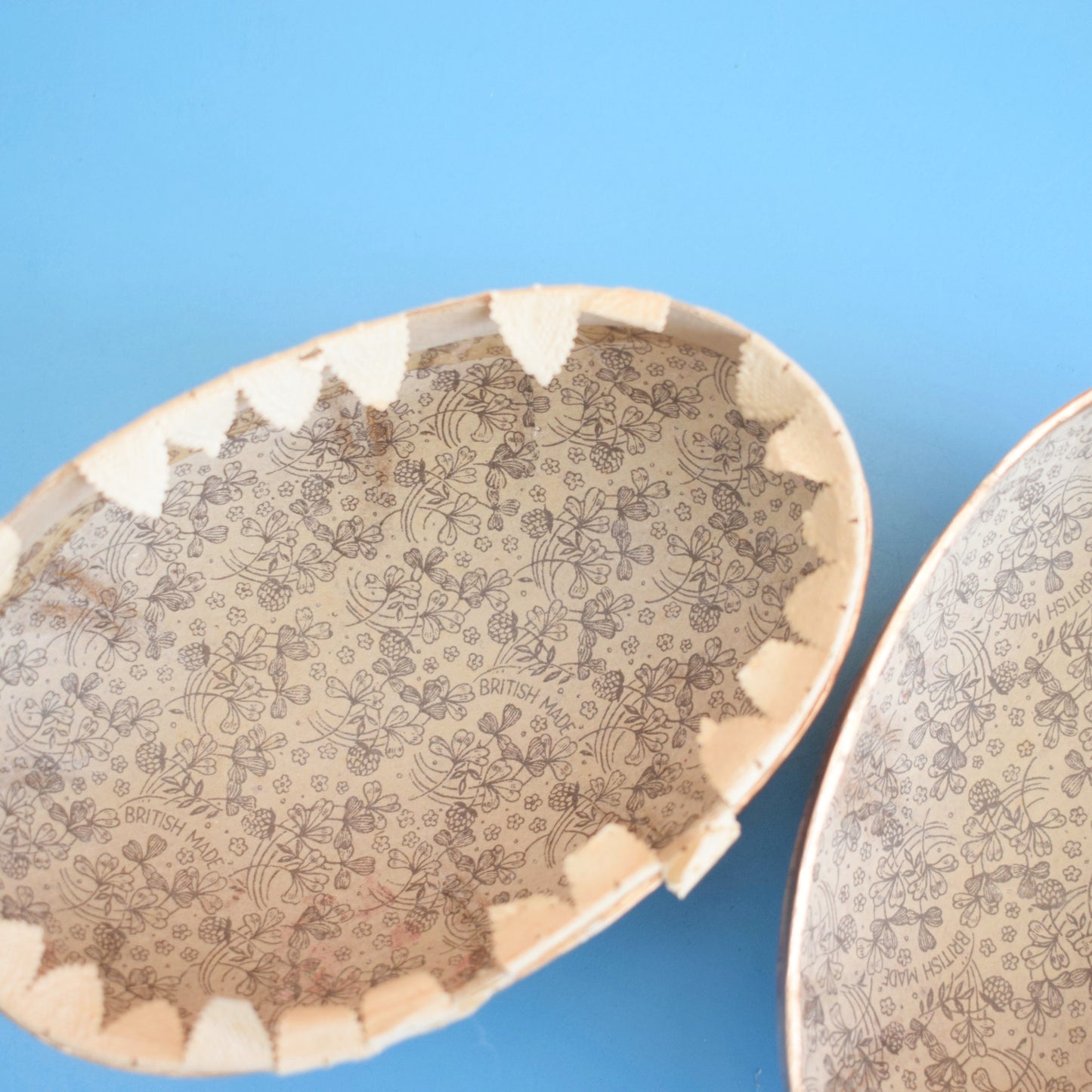 Vintage 1960s Cardboard Egg - Fill With Chocolate Eggs - Easter - Pink/ Yellow