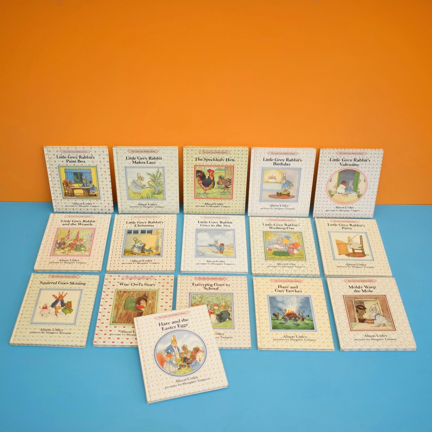 Vintage 1980s The Little Grey Rabbit Library of Books