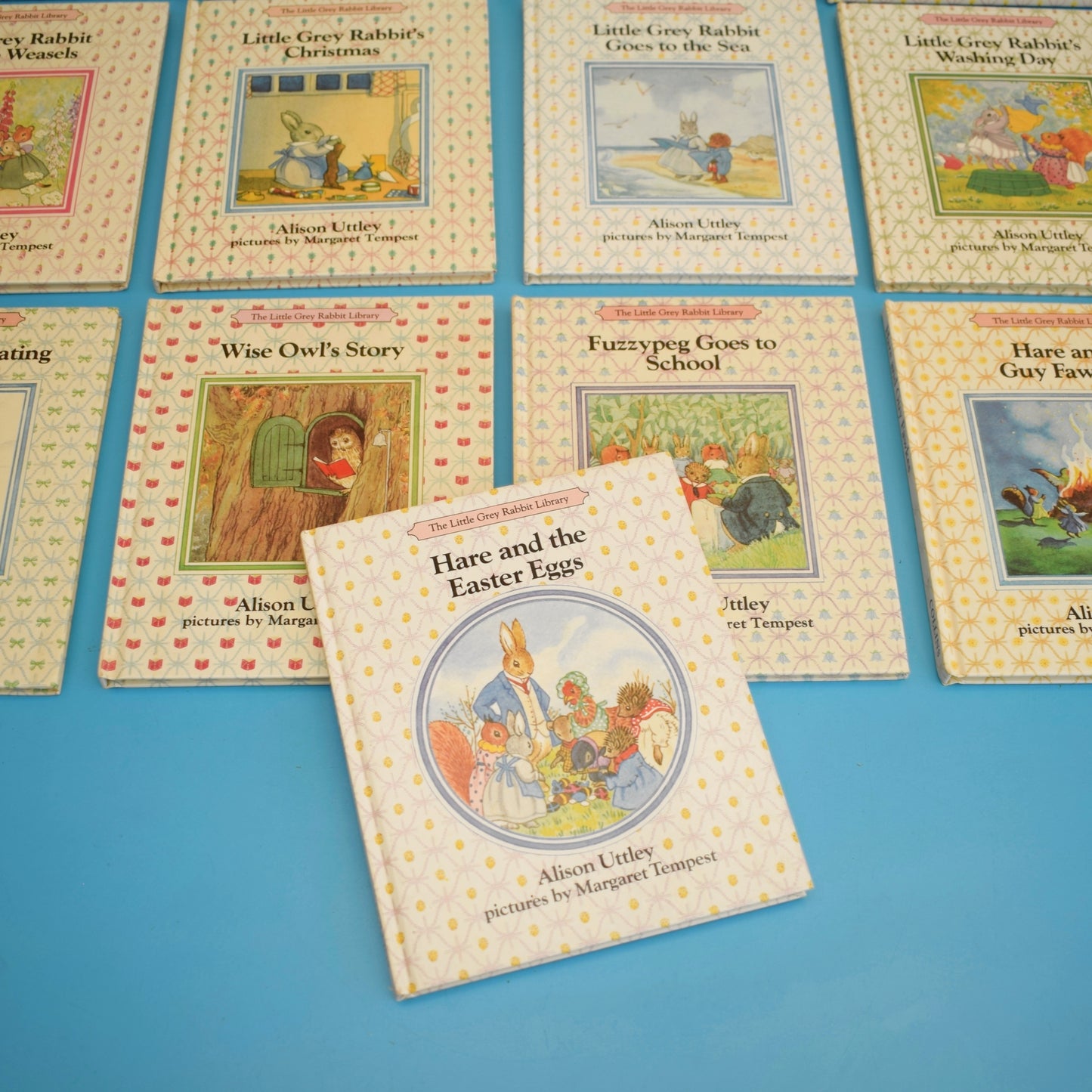 Vintage 1980s The Little Grey Rabbit Library of Books