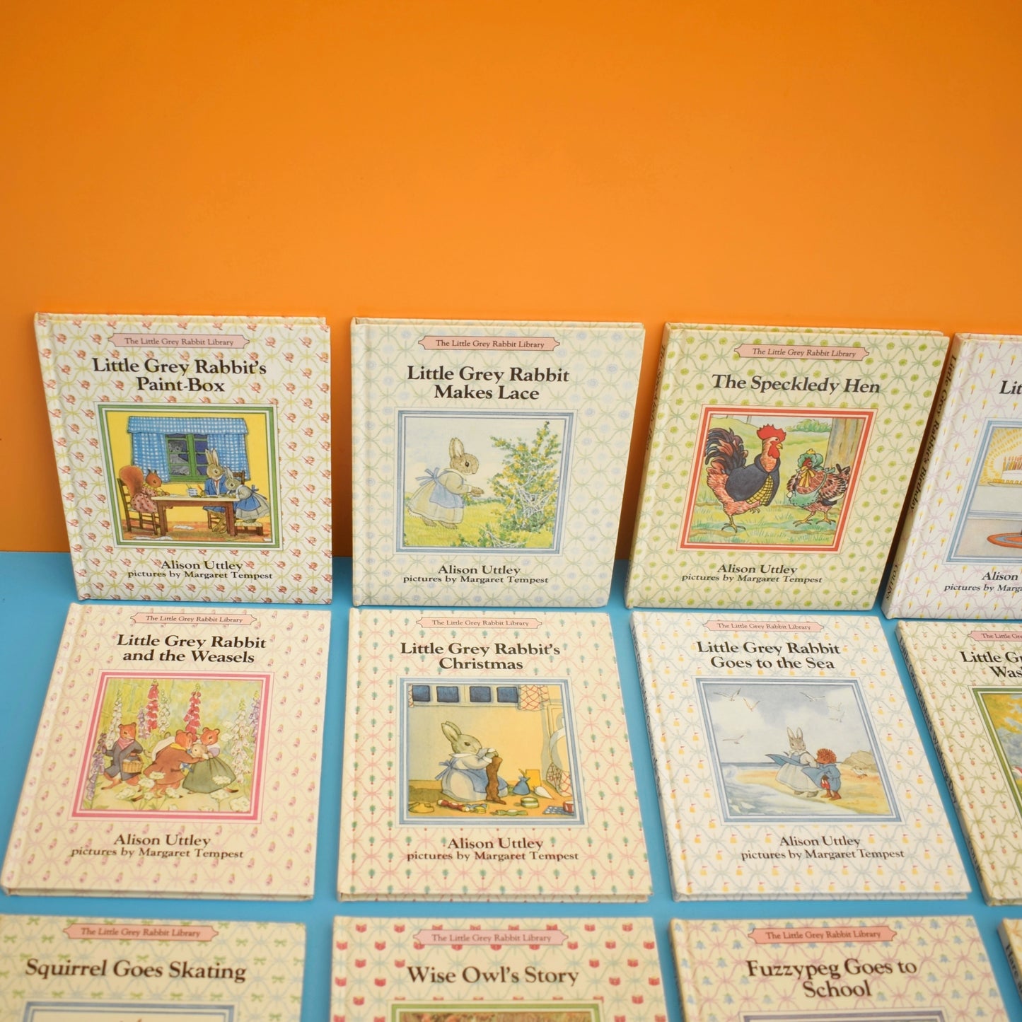 Vintage 1980s The Little Grey Rabbit Library of Books