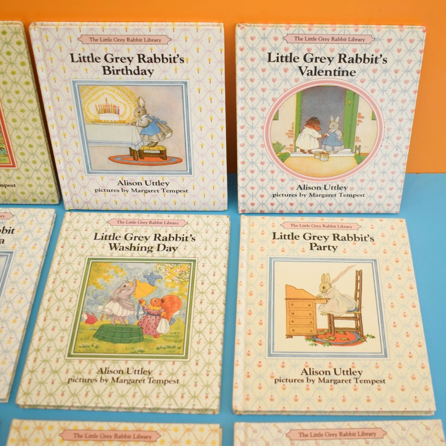 Vintage 1980s The Little Grey Rabbit Library of Books