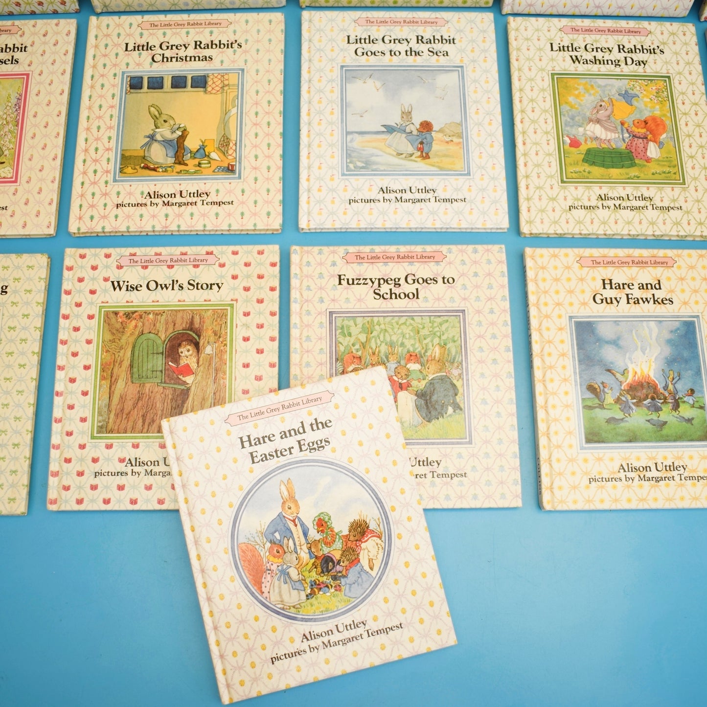 Vintage 1980s The Little Grey Rabbit Library of Books