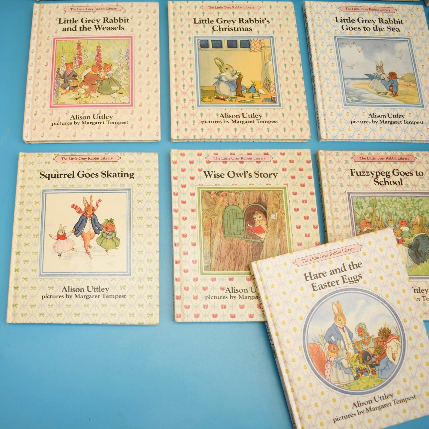 Vintage 1980s The Little Grey Rabbit Library of Books