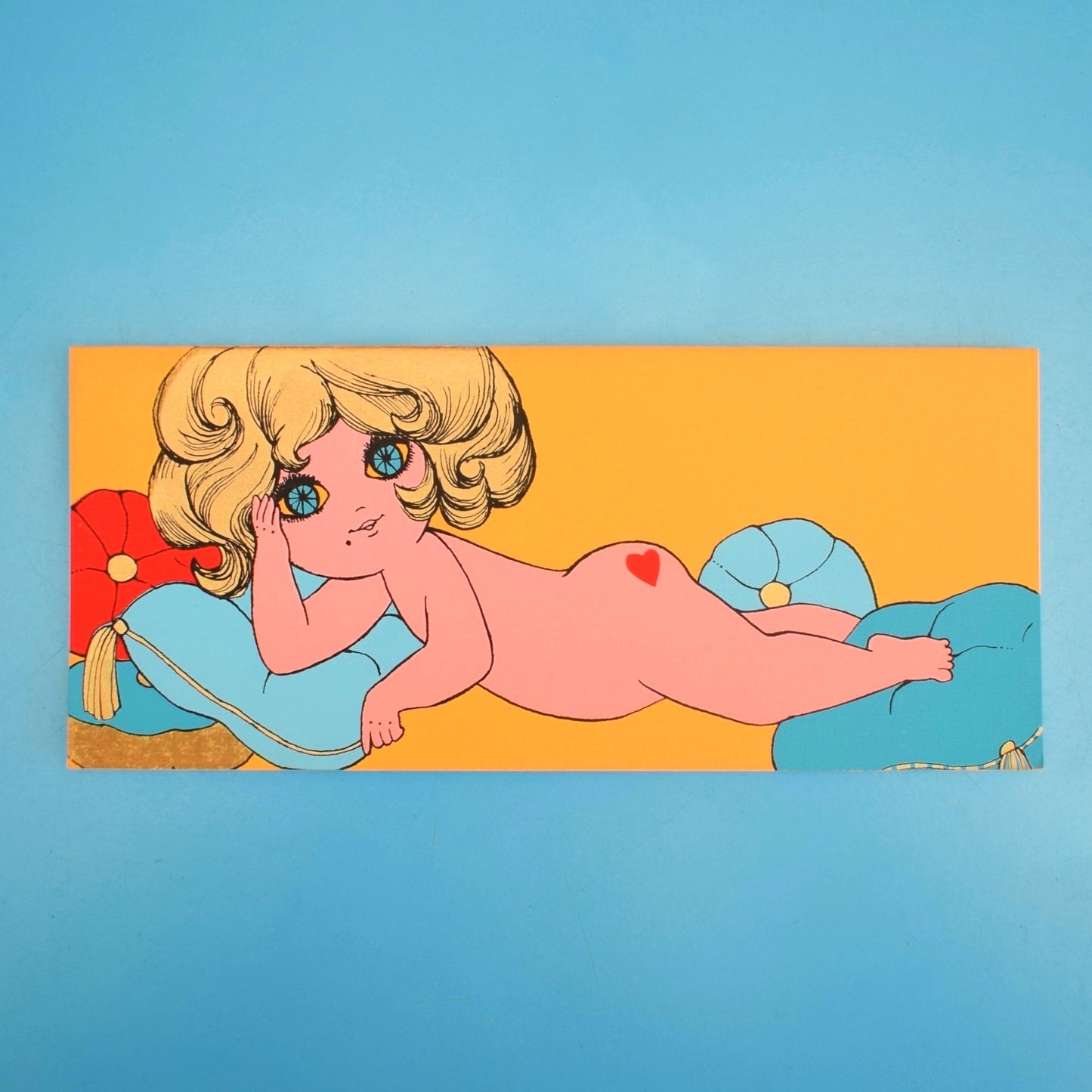 Vintage American 1970s Greeting Card - Heart Bottom