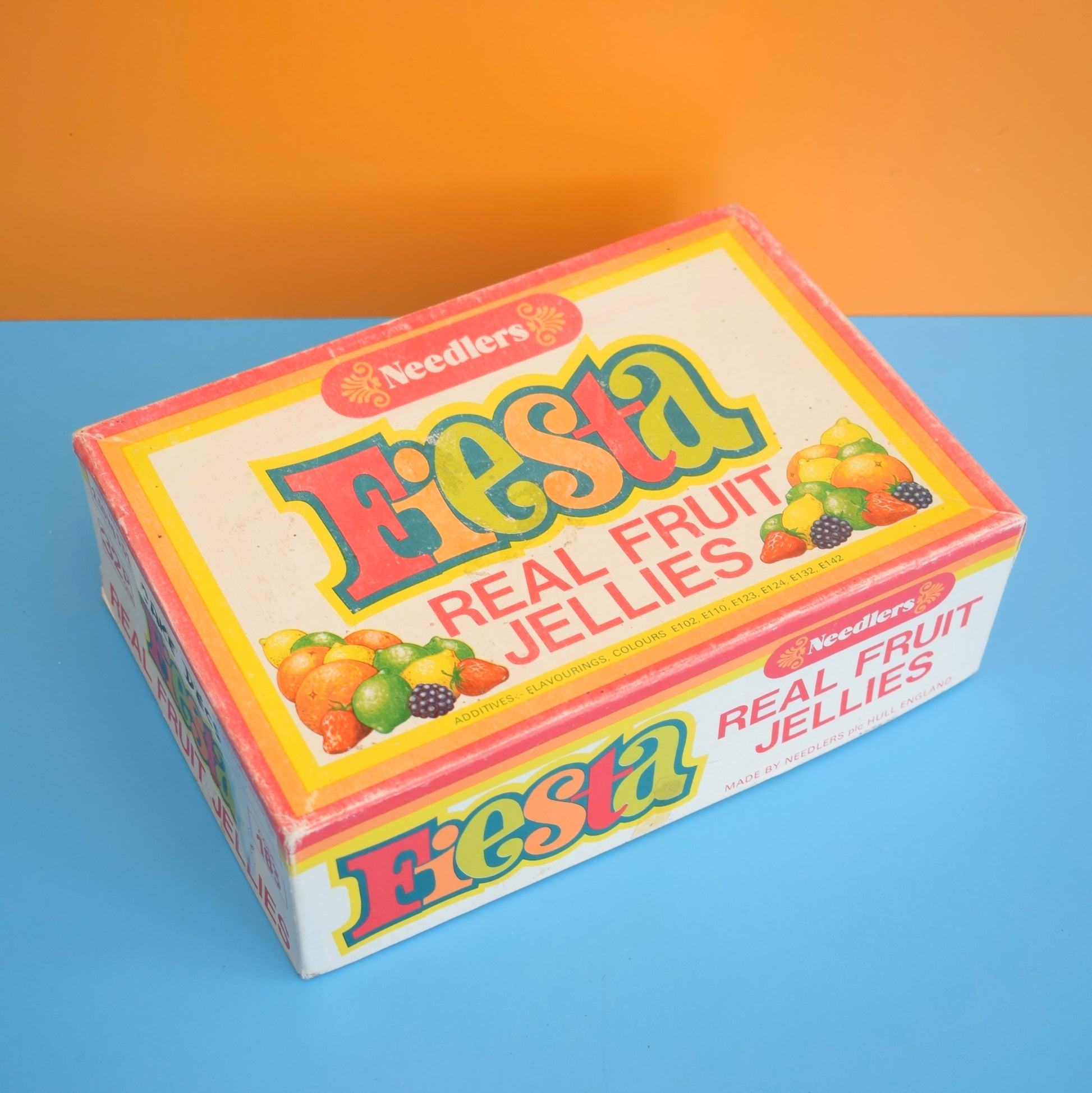 Vintage 1960s Empty Advertising Gift Boxes - Chunky Nuts / Fiesta Jellies by Pineapple Retro