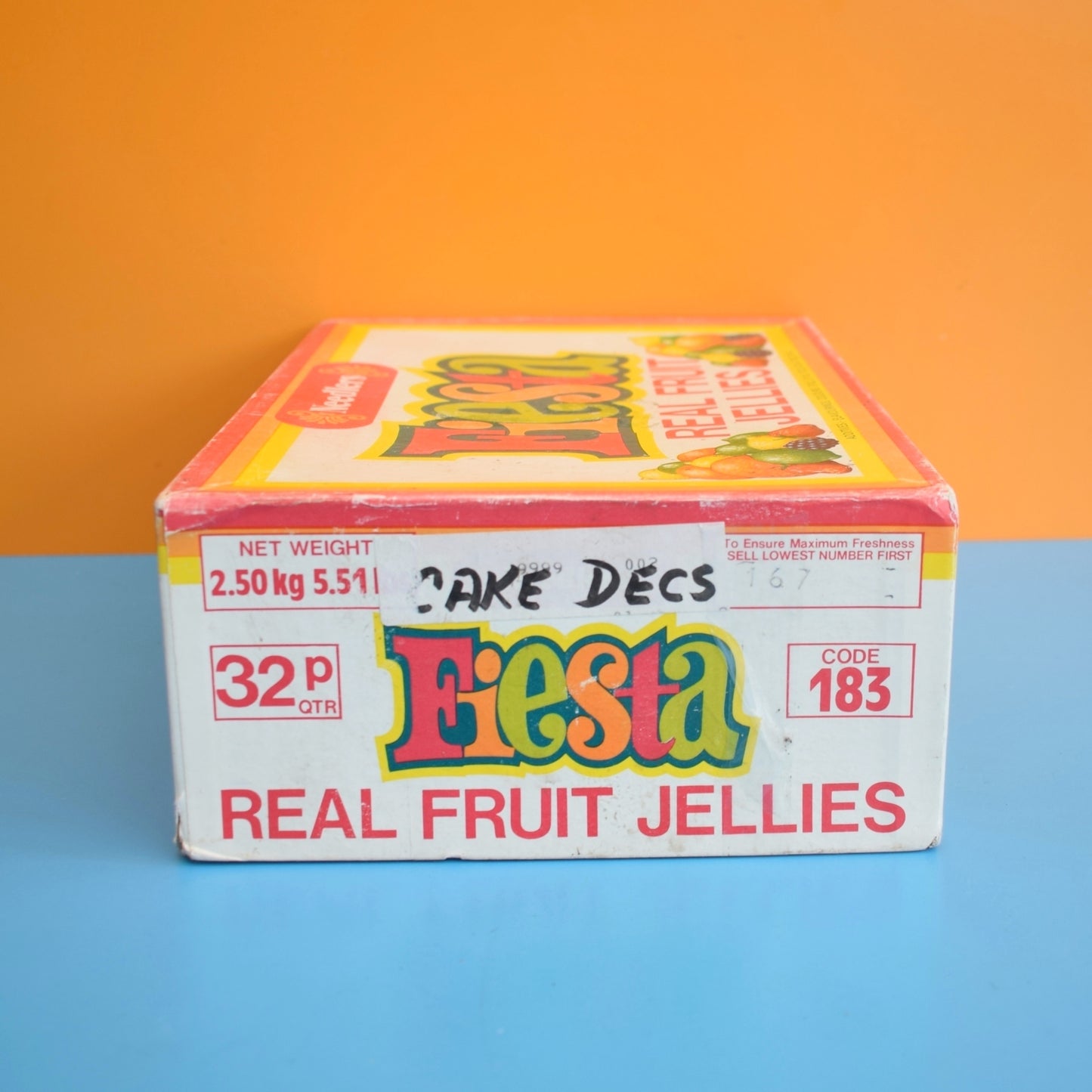 Vintage 1960s Empty Advertising Gift Boxes - Chunky Nuts / Fiesta Jellies by Pineapple Retro