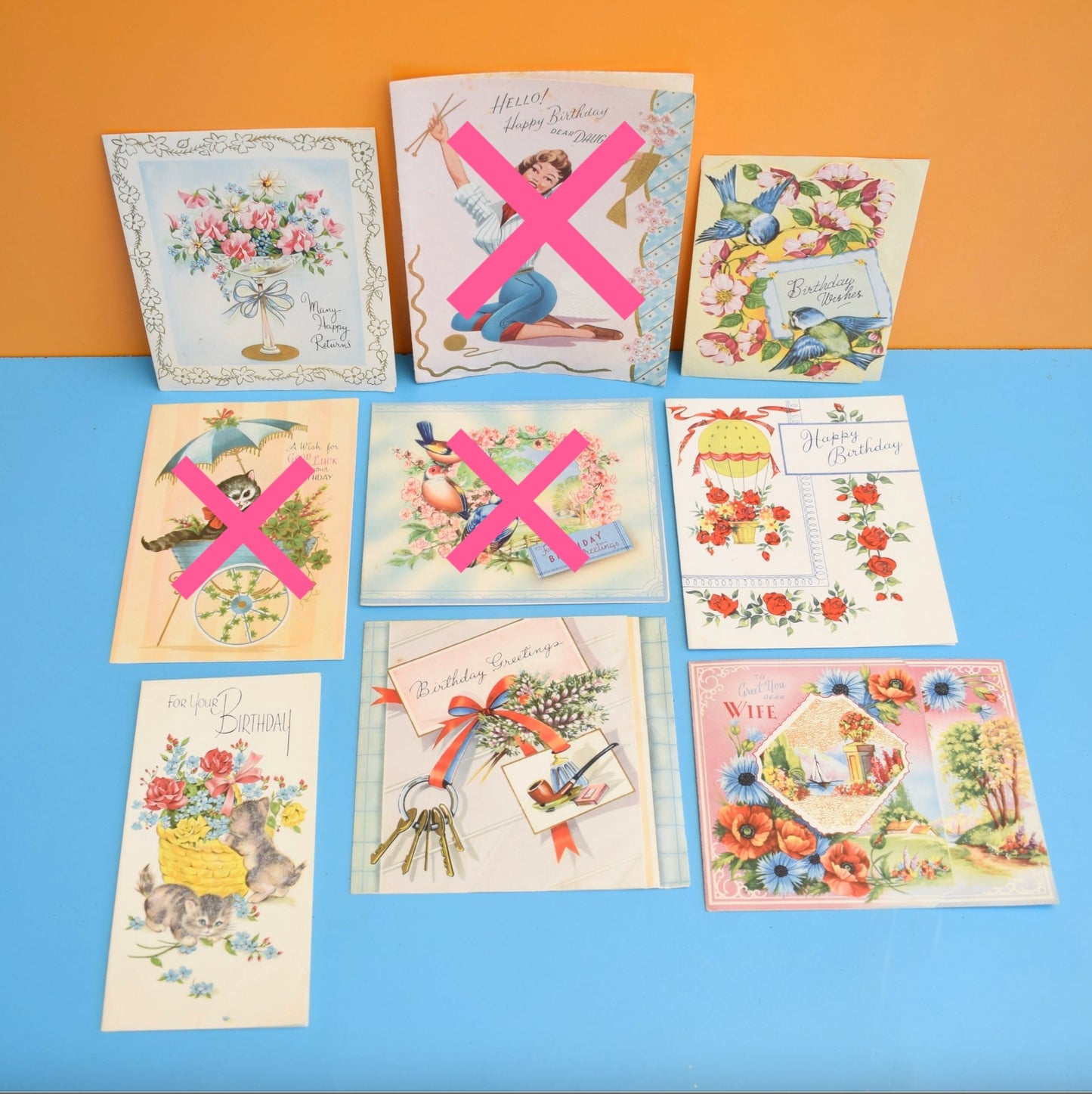 Vintage 1950s Used Greeting Cards - x13 by Pineapple Retro