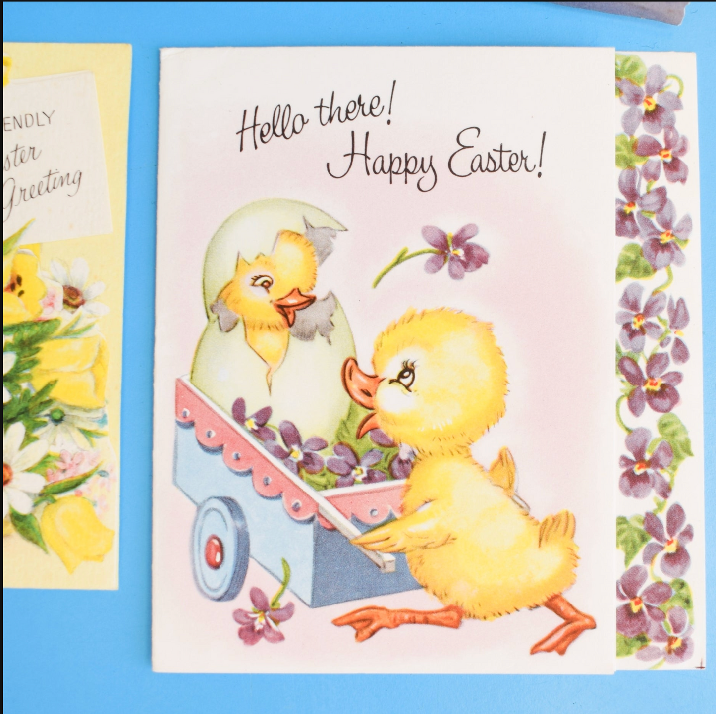 Vintage 1950s/ 60s Used Greeting Cards - Easter x5