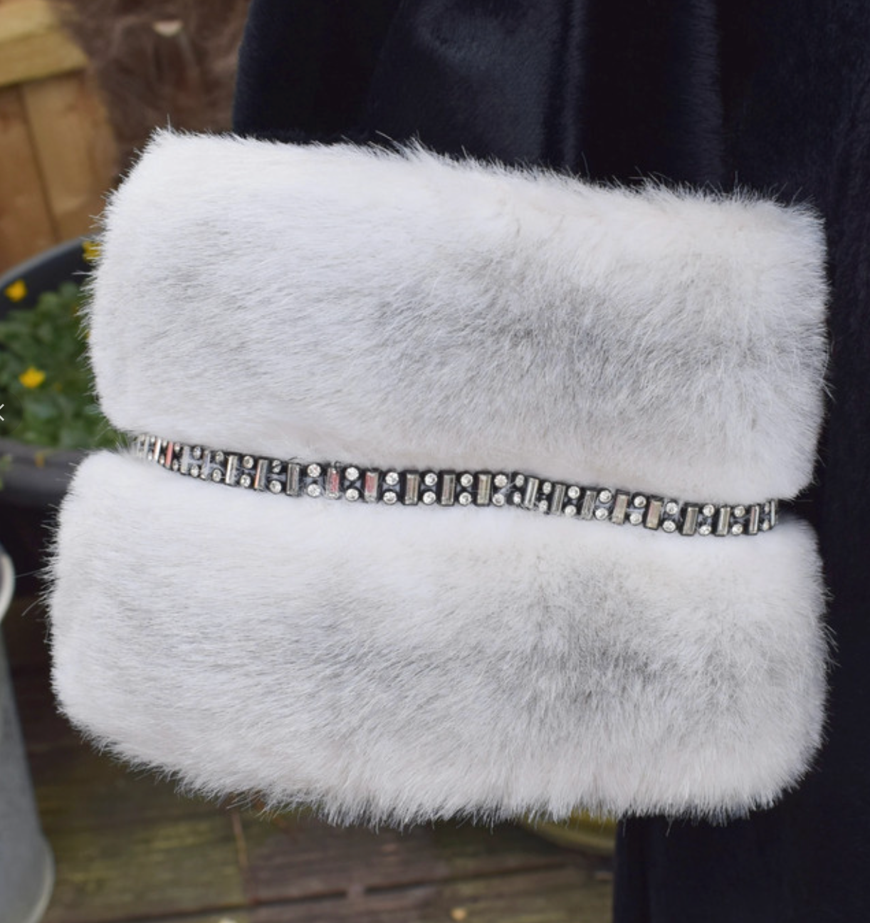 Vintage 1950s Amazing Faux Fur / Velvet Long Evening Coat- Astraka