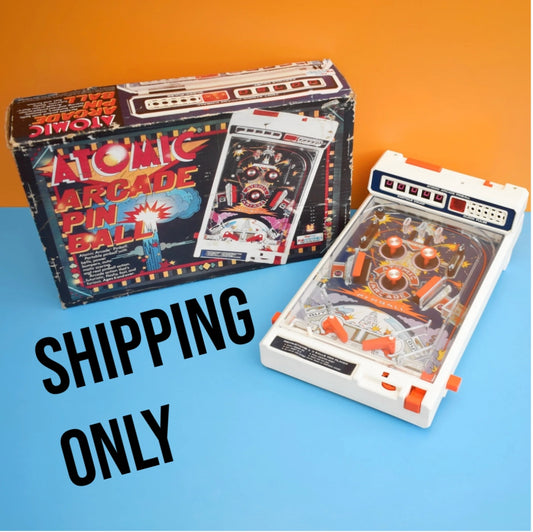 Vintage 1970s Atomic Arcade Pinball Machine - Shipping