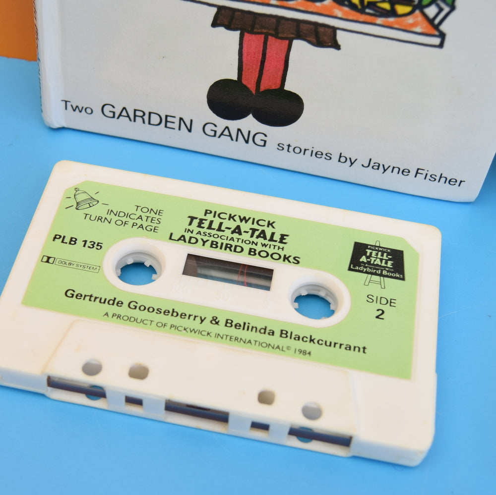 Vintage Ladybird Books / Tapes - Garden Gang - Gertrude Gooseberry / Percival Pea