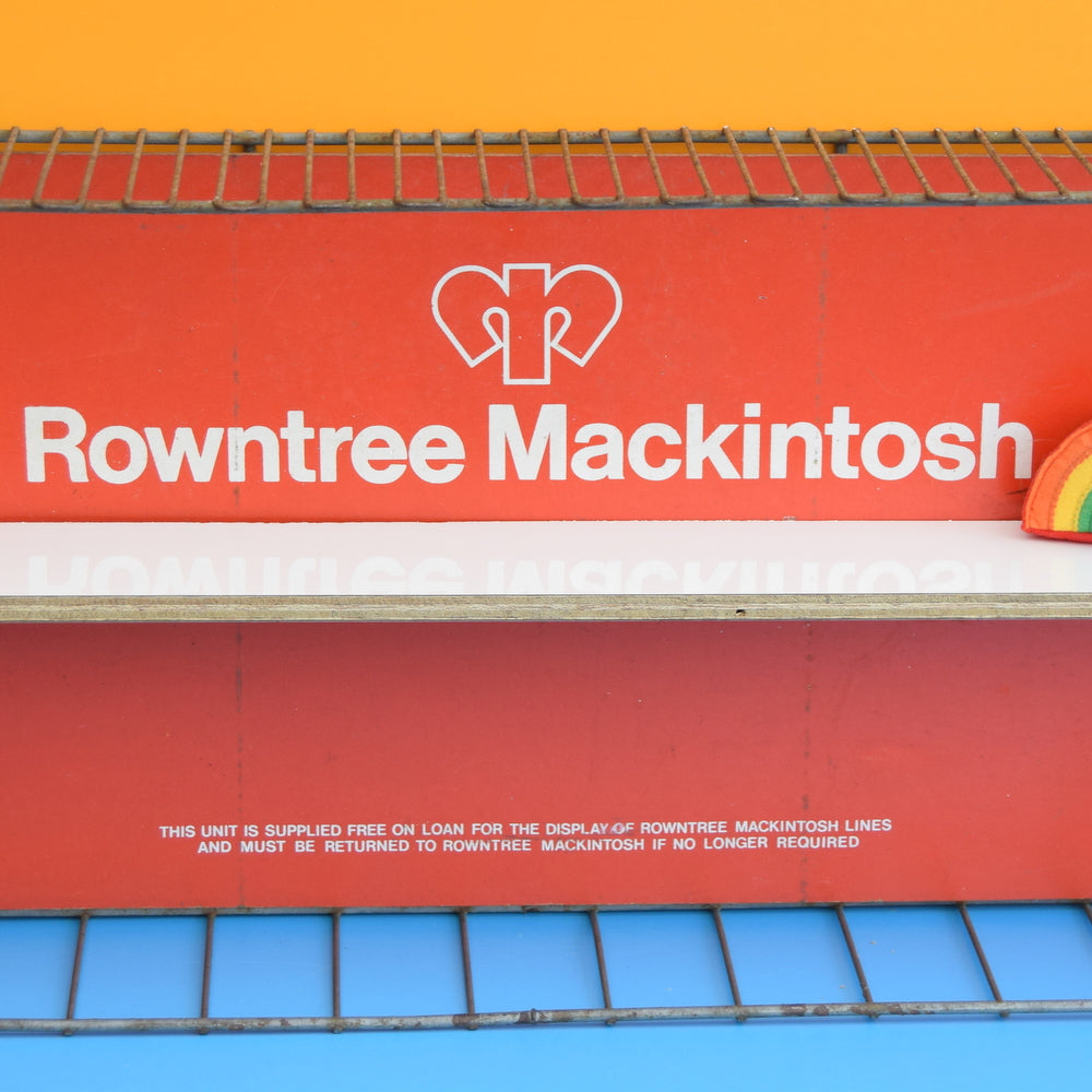 Vintage 1960s Metal Crate Shelf - Rowntree Mackintosh Sweets