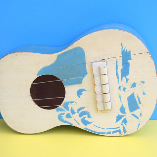Vintage 1950s Wooden Kids Ukulele - Blue Hawaiian
