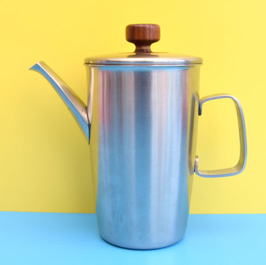 Vintage 1960s Rare Teak / Stainless Coffee Pot - Gerald Benney