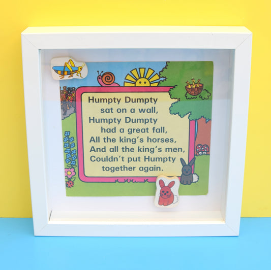 Vintage 1980s Humpty Dumpty Picture - Ladybird - Lynn Grundy