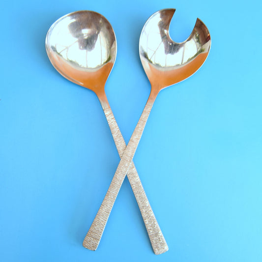 Vintage 1960s Viners Studio Salad Servers - Gerald Benney